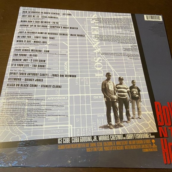 Boyz N The Hood Soundtrack 2-LP ~ Ltd Ed Colored Vinyl (Blue) ~ New/Sealed! - Picture 2 of 2